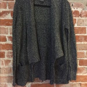 Gray sweater cardigan